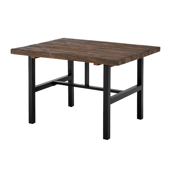 Alaterre Furniture Pomona Metal and Wood Dining Table AMBA1720 - main